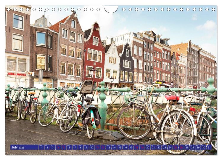 Produktbild: AWESOME AMSTERDAM (Wall Calendar 2026 DIN A4 landscape), CALVENDO 12 Month Wall Calendar