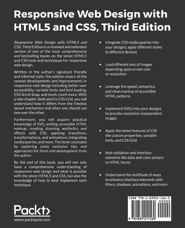 Produktbild: Responsive Web Design with HTML5 and CSS