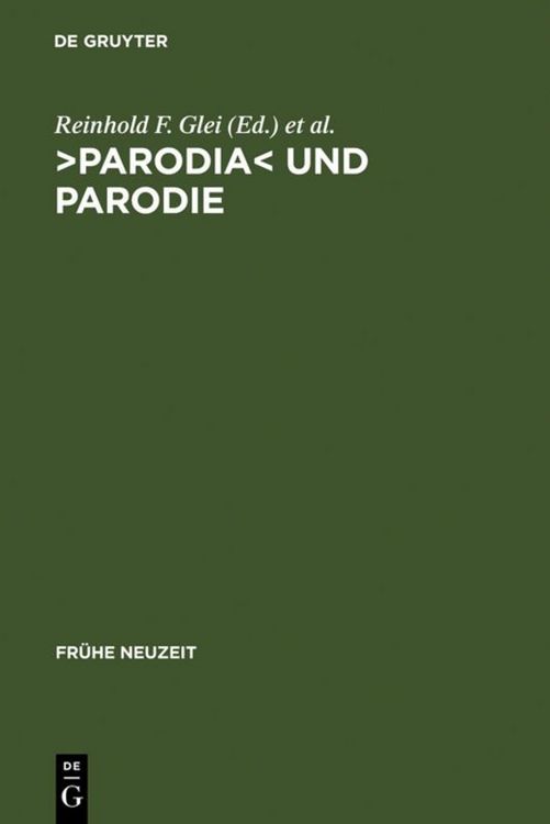 Produktbild: >Parodia< und Parodie
