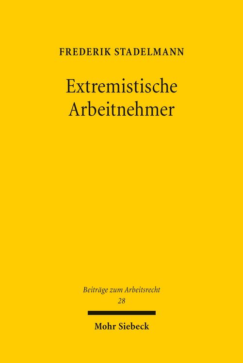 Produktbild: Extremistische Arbeitnehmer