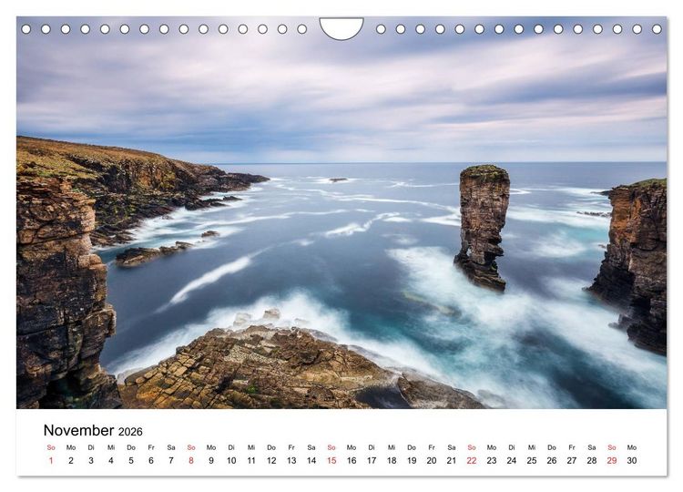 Produktbild: North Coast 500 - Schottlands Traumstra&szlig;e (Wandkalender 2026 DIN A4 quer), CALVENDO Monatskalender