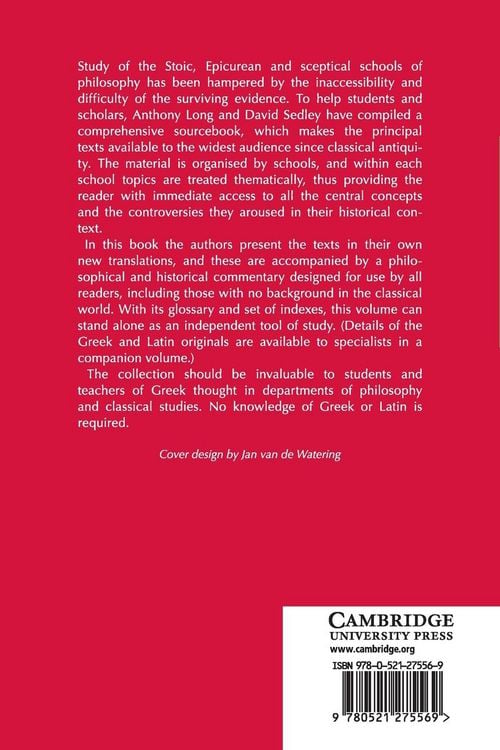 Produktbild: The Hellenistic Philosophers
