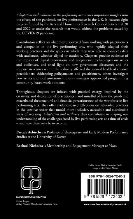Produktbild: Adaptation and resilience in the performing arts