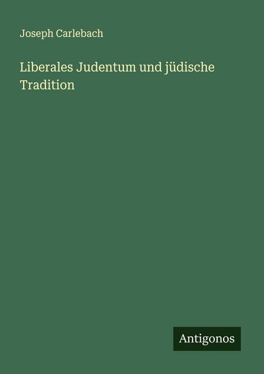 Produktbild: Liberales Judentum und j&uuml;dische Tradition