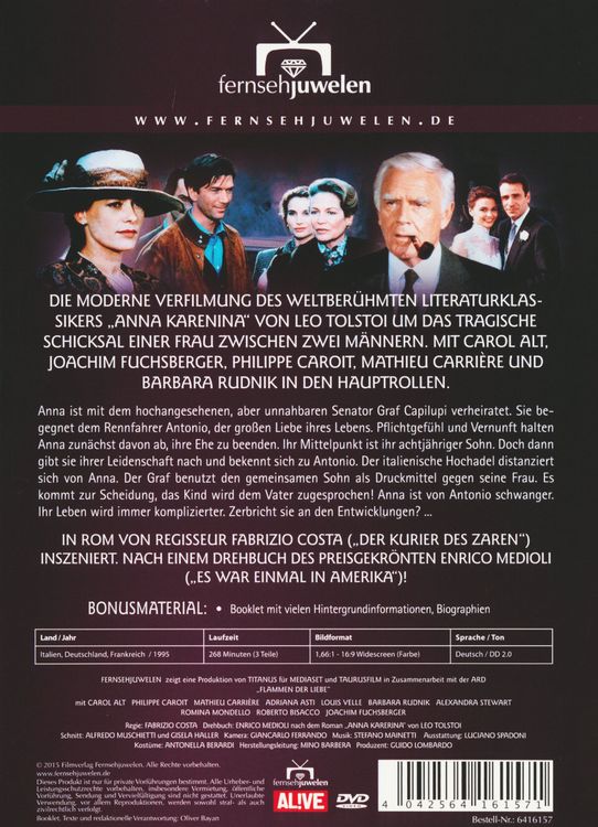 Produktbild: Anna Karenina - Flammen der Liebe [2 DVDs]