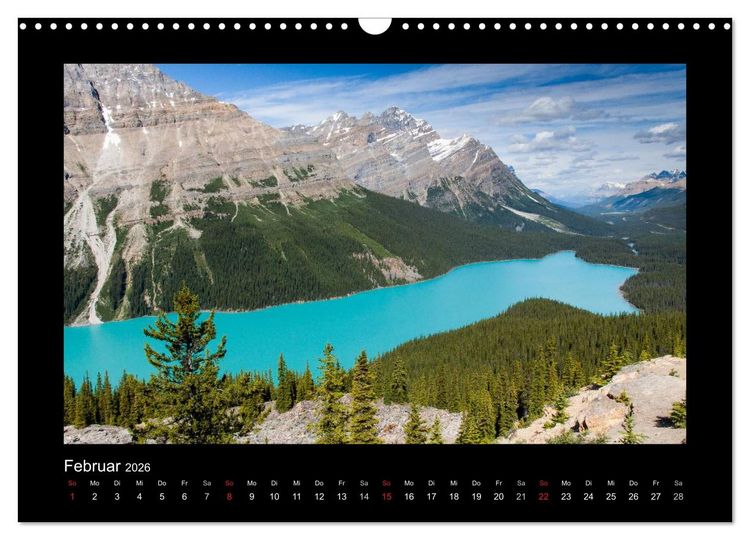 Produktbild: KANADA - Rocky Mountains (Wandkalender 2026 DIN A3 quer), CALVENDO Monatskalender
