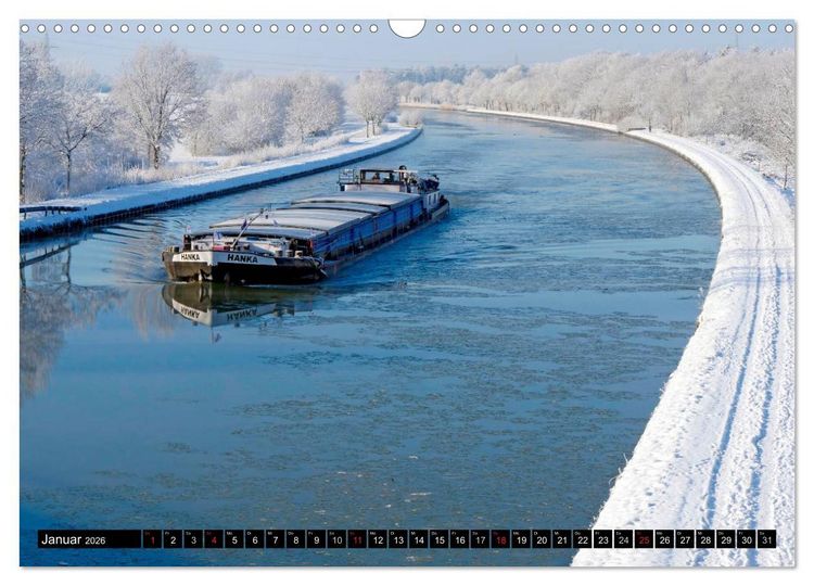 Produktbild: Der Mittellandkanal - 325 Kilometer Wasserstra&szlig;e (Wandkalender 2026 DIN A3 quer), CALVENDO Monatskalender
