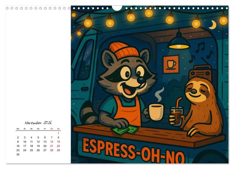 Produktbild: Pfoten, Pelz & Power-Jobs (Wandkalender 2026 DIN A3 quer), CALVENDO Monatskalender