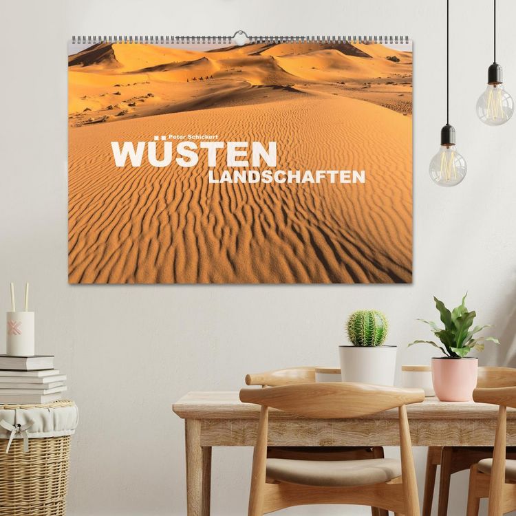 Produktbild: W&uuml;stenlandschaften (Wandkalender 2026 DIN A2 quer), CALVENDO Monatskalender