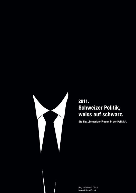 Produktbild: Schweizer Politik, weiss auf schwarz