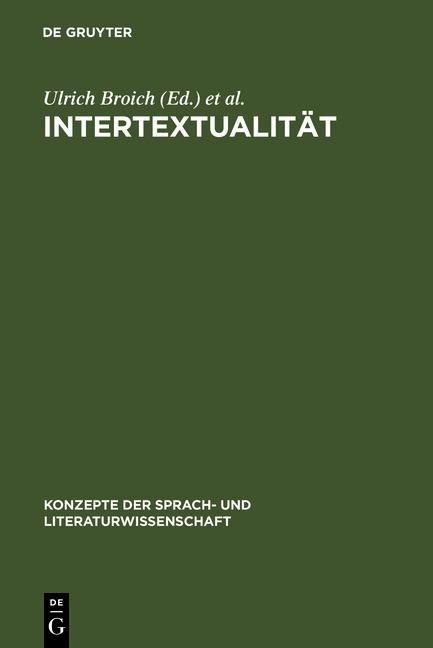 Produktbild: Intertextualit&auml;t