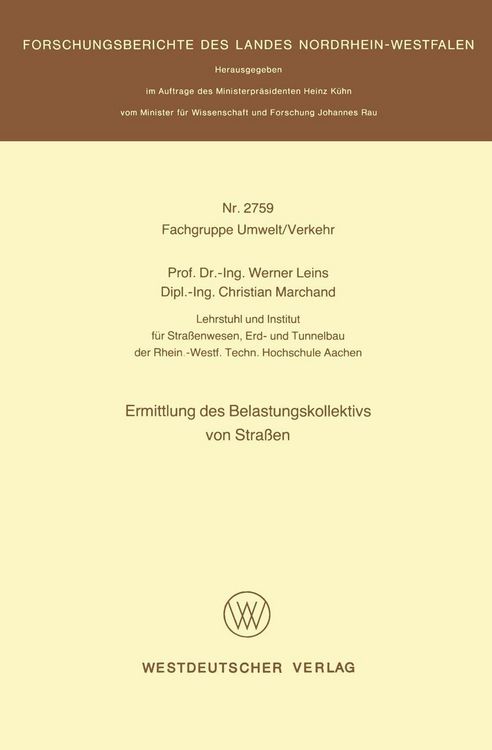 Produktbild: Ermittlung des Belastungskollektivs von Stra&szlig;en