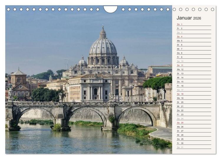Produktbild: Rom - Die Ewige Stadt (Wandkalender 2026 DIN A4 quer), CALVENDO Monatskalender