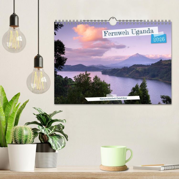Produktbild: Fernweh Uganda - Natursch&ouml;nheit Ostafrikas (Wandkalender 2026 DIN A4 quer), CALVENDO Monatskalender