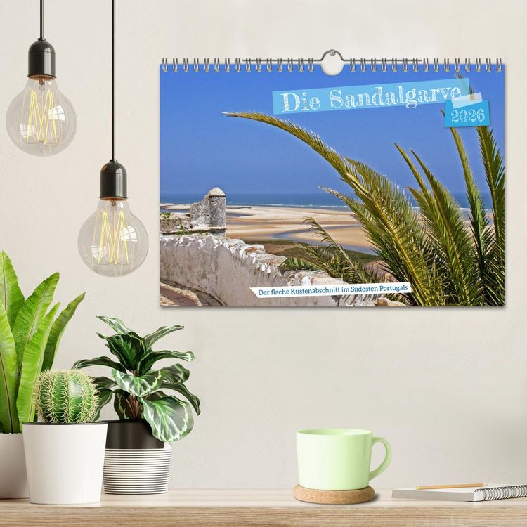 Produktbild: Die Sandalgarve - Der flache K&uuml;stenabschnitt im S&uuml;dosten Portugals (Wandkalender 2026 DIN A4 quer), CALVENDO Monatskalender