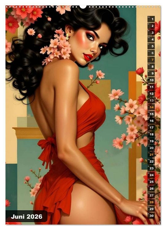 Produktbild: Sch&ouml;ne Zeiten - Sch&ouml;ne Frauen (Wandkalender 2026 DIN A2 hoch), CALVENDO Monatskalender