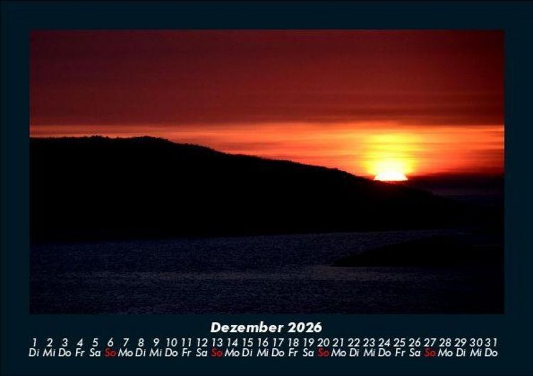 Produktbild: Sonnenuntergang 2026 Fotokalender DIN A5