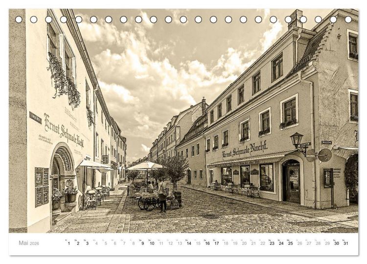 Produktbild: Nostalgiekalender Pirna (Tischkalender 2026 DIN A5 quer), CALVENDO Monatskalender