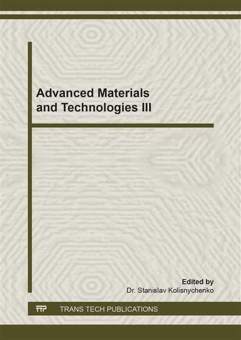 Produktbild: Advanced Materials and Technologies III