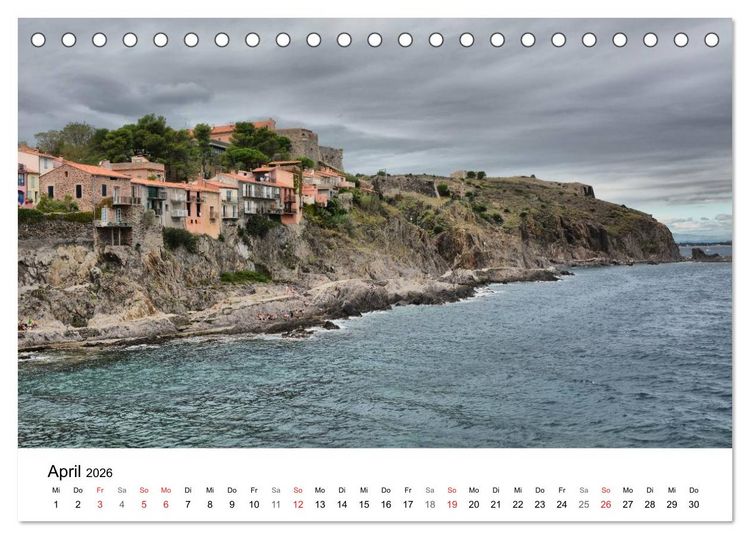 Produktbild: Frankreich- St&auml;dte und D&ouml;rfer des Languedoc-Roussillon (Tischkalender 2026 DIN A5 quer), CALVENDO Monatskalender