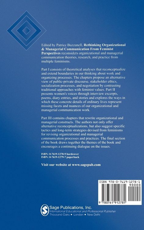 Produktbild: Rethinking Organizational and Managerial Communication from Feminist Perspectives