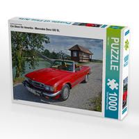 Produktbild: CALVENDO Puzzle Ein Stern f&uuml;r Amerika - Mercedes Benz 560 SL 1000 Teile Lege-Gr&ouml;&szlig;e 64 x 48 cm Foto-Puzzle Bild von Ingo Laue