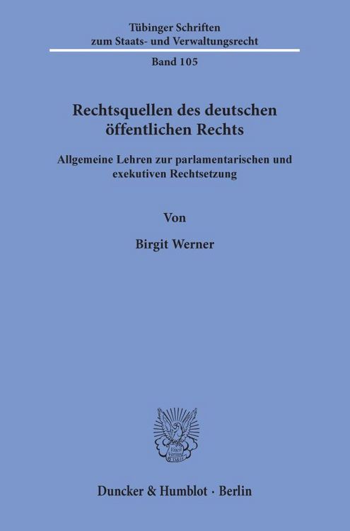 Produktbild: Rechtsquellen des deutschen &ouml;ffentlichen Rechts.