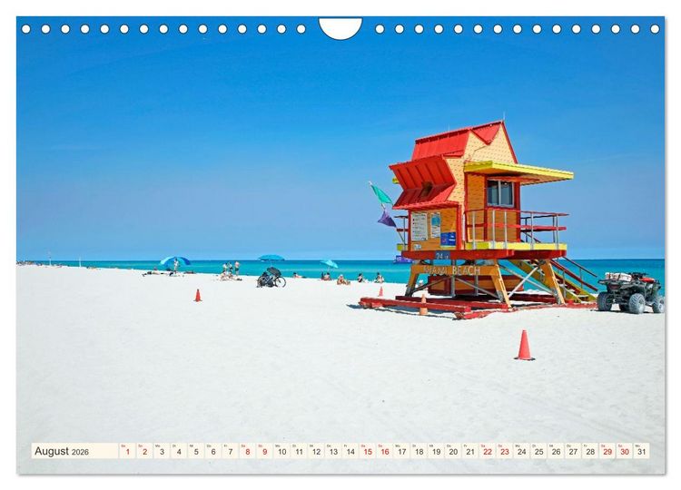 Produktbild: Miami und Miami Beach (Wandkalender 2026 DIN A4 quer), CALVENDO Monatskalender