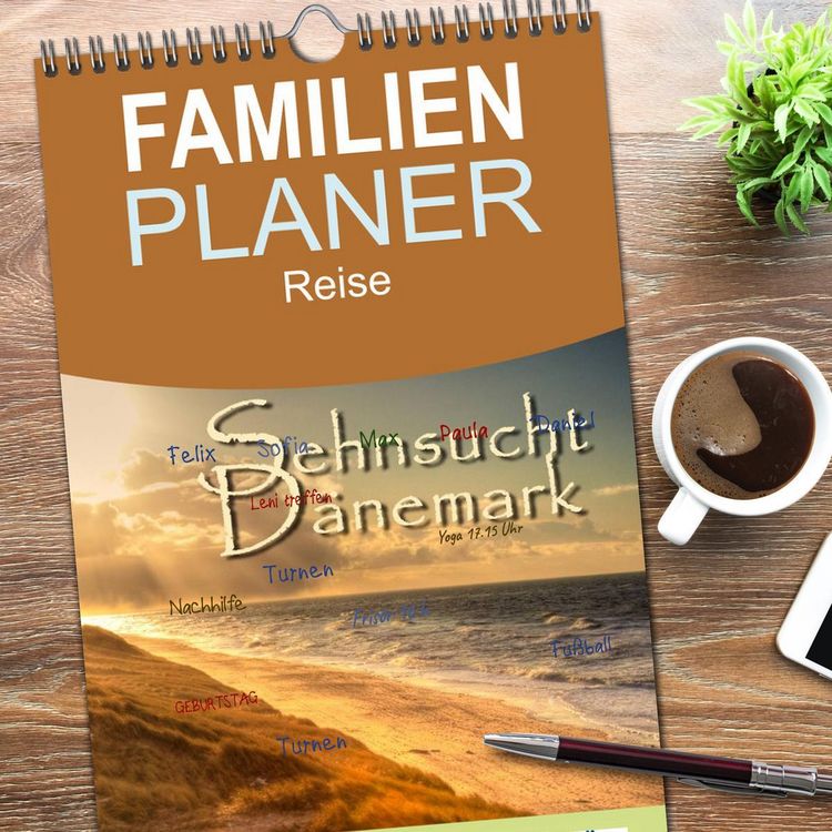 Produktbild: Familienplaner 2026 - Sehnsucht D&auml;nemark - Danmark mit 5 Spalten (Wandkalender, 21 x 45 cm) CALVENDO
