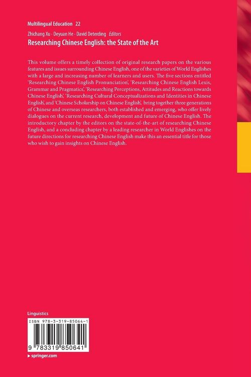 Produktbild: Researching Chinese English: the State of the Art