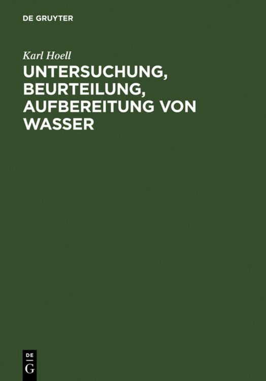 Produktbild: Untersuchung, Beurteilung, Aufbereitung von Wasser