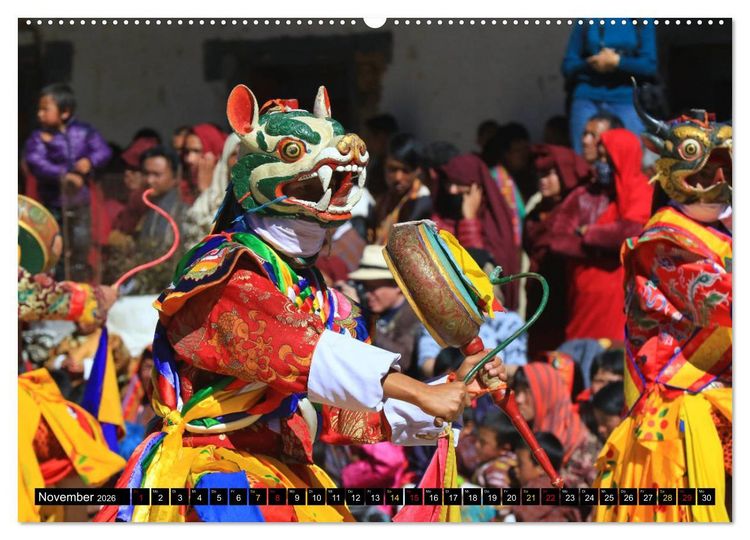Produktbild: K&ouml;nigreich Bhutan - Juwel am Himalaya (Wandkalender 2026 DIN A2 quer), CALVENDO Monatskalender