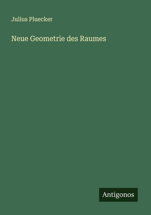 Produktbild: Neue Geometrie des Raumes