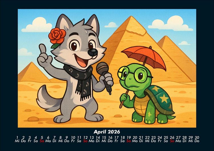Produktbild: Rose & Taz - Reise um die Welt 2026 Fotokalender DIN A4