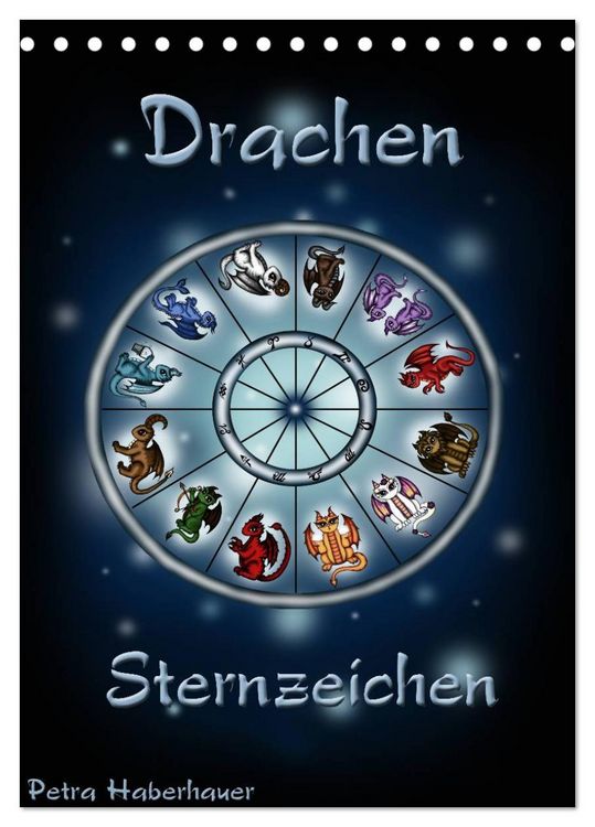 Produktbild: Drachen-Sternzeichen (Tischkalender 2026 DIN A5 hoch), CALVENDO Monatskalender