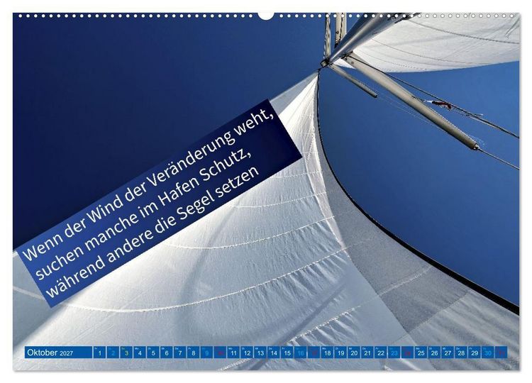 Produktbild: Segeln - mit einem Augenzwinkern (Wandkalender 2027 DIN A2 quer), CALVENDO Monatskalender