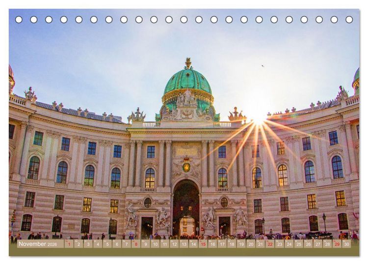 Produktbild: Herzlich willkommen in Wien (Tischkalender 2026 DIN A5 quer), CALVENDO Monatskalender