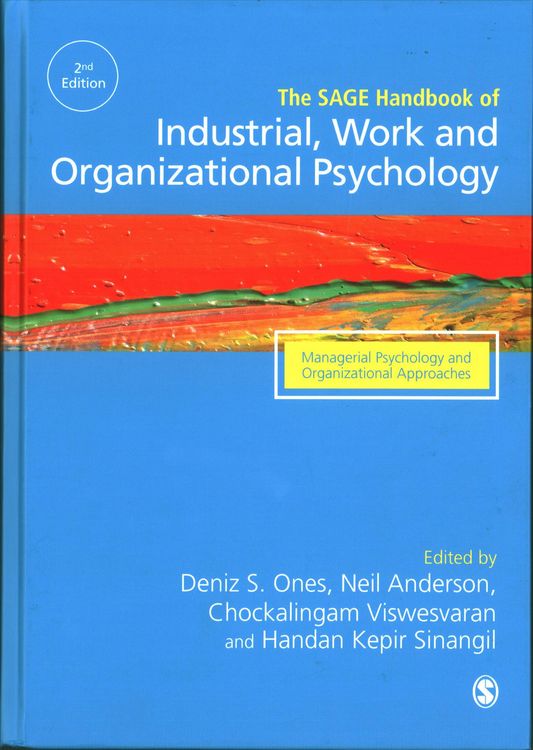 Produktbild: The SAGE Handbook of Industrial, Work & Organizational Psychology