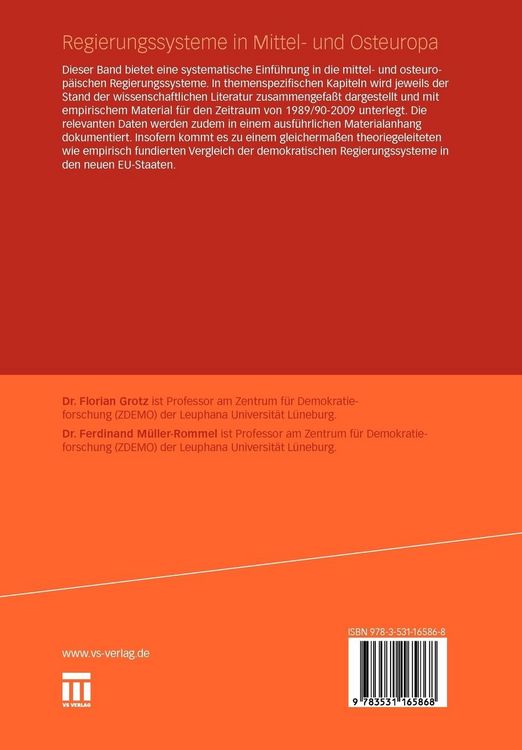 Produktbild: Regierungssysteme in Mittel- und Osteuropa