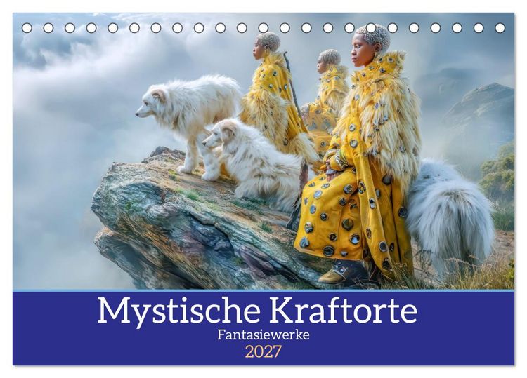 Produktbild: Mystische Kraftorte - Fantasiewerke (Tischkalender 2027 DIN A5 quer), CALVENDO Monatskalender
