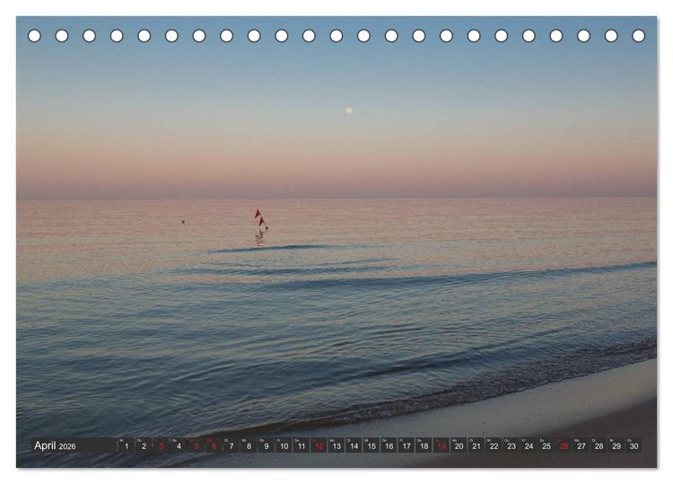 Produktbild: Blick aufs ruhige Meer (Tischkalender 2026 DIN A5 quer), CALVENDO Monatskalender