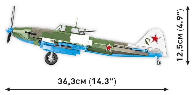 Produktbild: COBI Historical Collection 5745 - Ilyushin II 02 Shturmovik, 643 Klemmbausteine