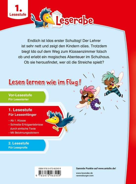 Leserabe 1. Lesestufe - Idas zauberhafter erster Schultag