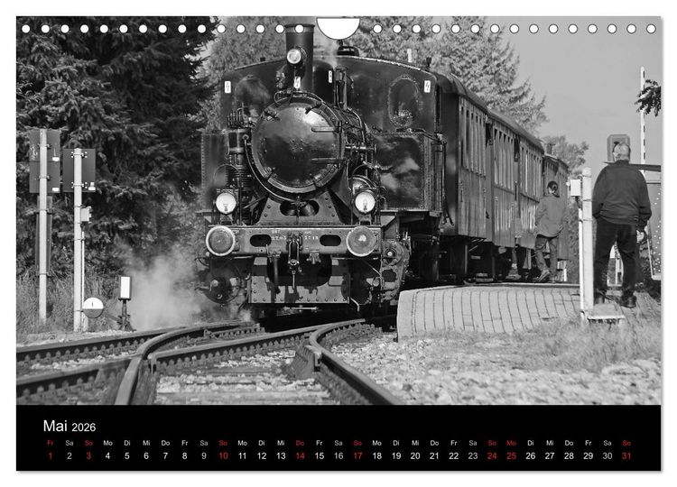 Produktbild: Mein Dampfbahnkalender 2026 (Wandkalender 2026 DIN A4 quer), CALVENDO Monatskalender