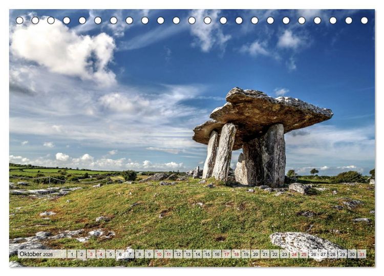 Produktbild: Irland - spektakul&auml;re Landschaften (Tischkalender 2026 DIN A5 quer), CALVENDO Monatskalender