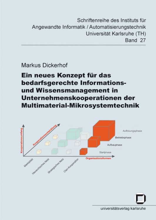 Produktbild: Ein neues Konzept f&uuml;r das bedarfsgerechte Informations- und Wissensmanagement in Unternehmenskooperationen der Multimaterial-Mikrosystemtechnik