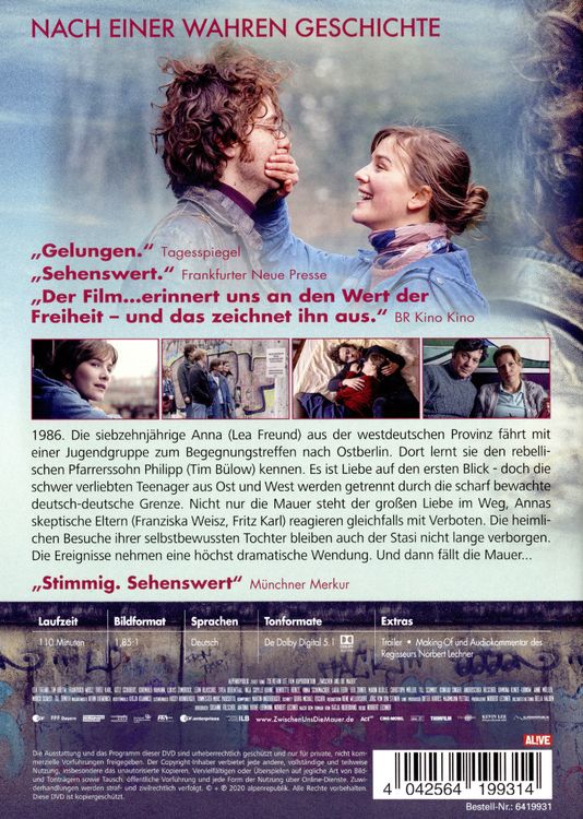 Produktbild: Zwischen uns die Mauer