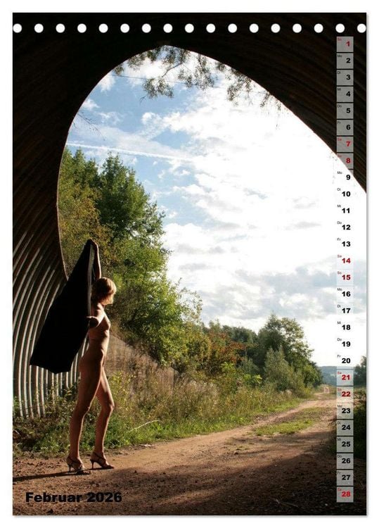 Produktbild: Nackte Freiheit (Tischkalender 2026 DIN A5 hoch), CALVENDO Monatskalender