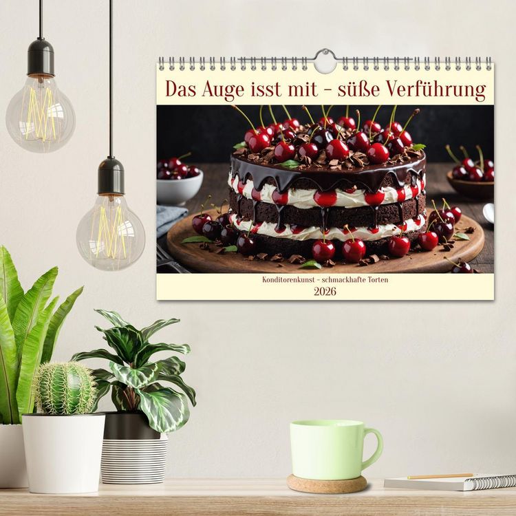 Produktbild: Das Auge isst mit - S&uuml;&szlig;e Verf&uuml;hrung (Wandkalender 2026 DIN A4 quer), CALVENDO Monatskalender