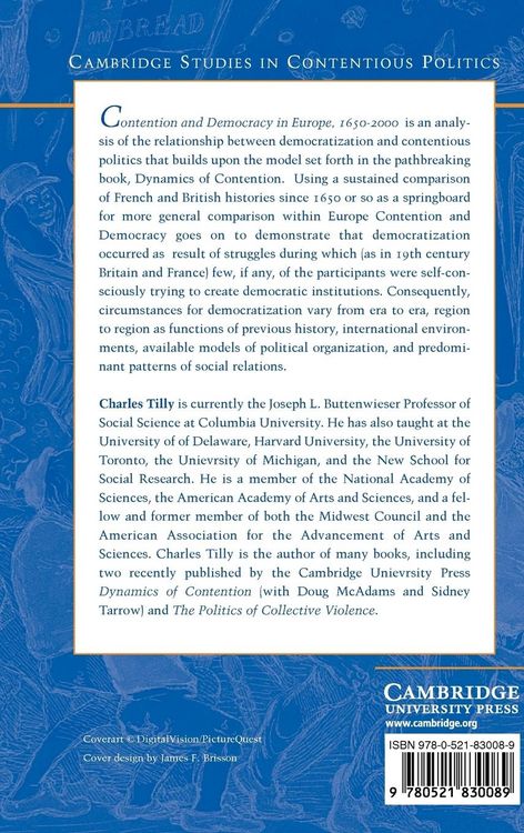 Produktbild: Contention and Democracy in Europe, 1650 2000